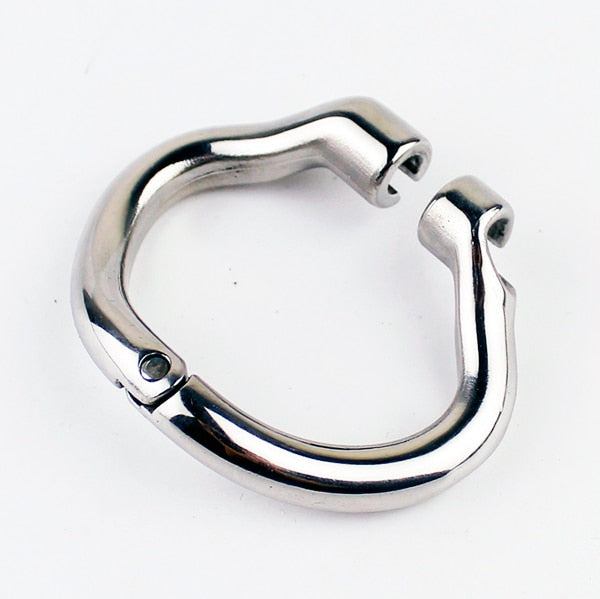 Inverted Chastity Cage with Catheter For Men - Stainless Steel Cock Cage - KeepMeLocked