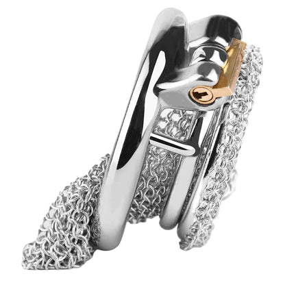 mesh metal chastity cage for men soft penis sleeve male chastity device